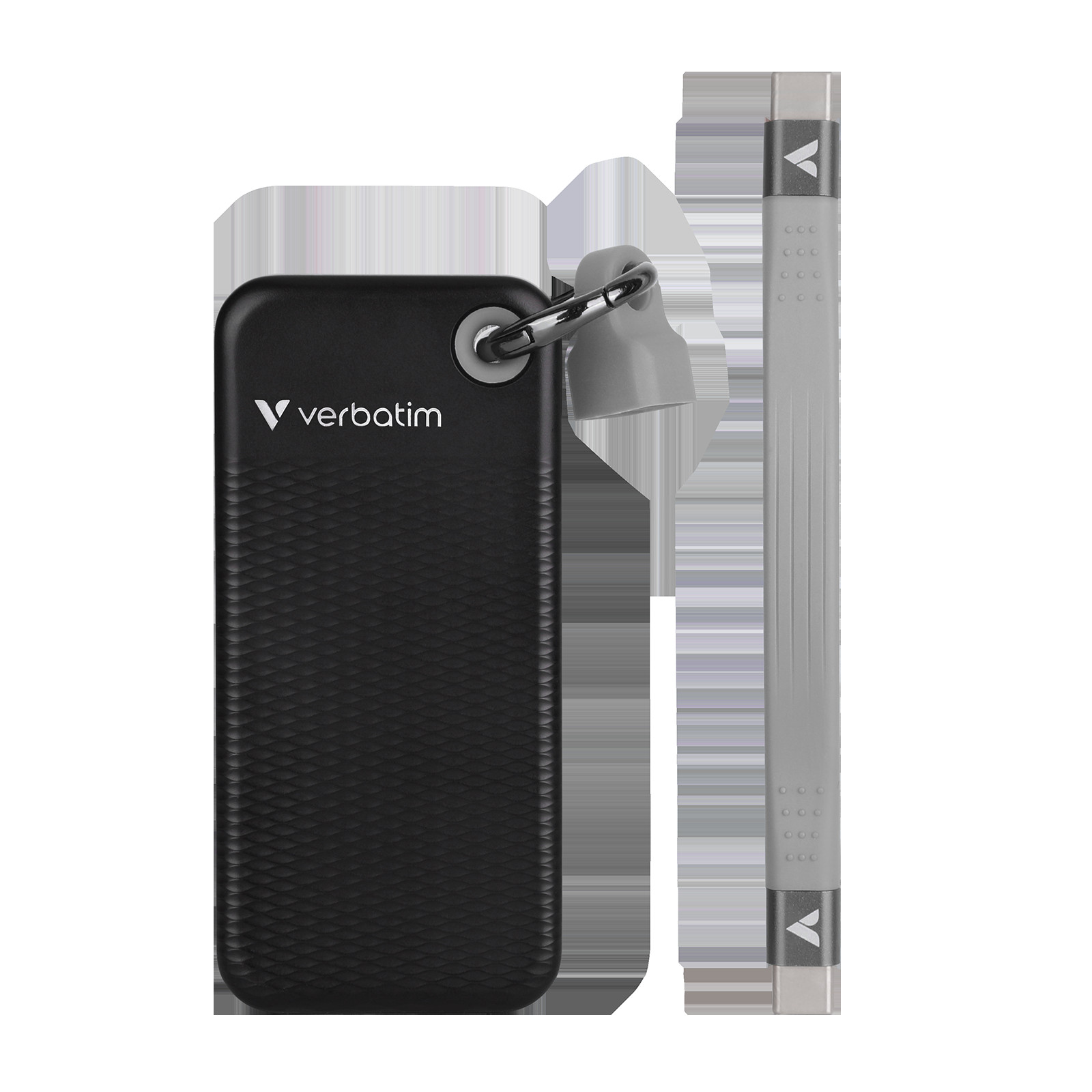 VERBATIM USB 3.2 Gen 2 256GB Pocket SSD, Black/Grey
