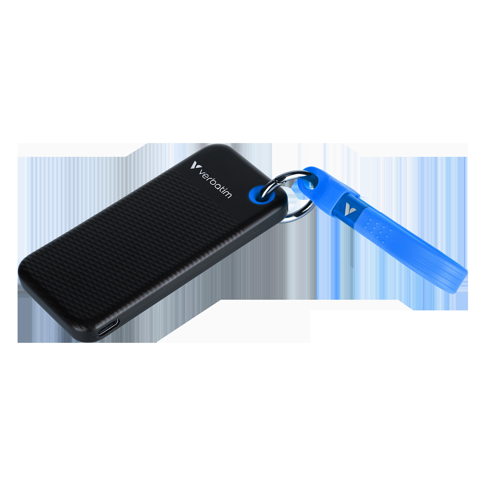 VERBATIM USB 3.2 Gen 2 256GB Pocket SSD, Black/Blue