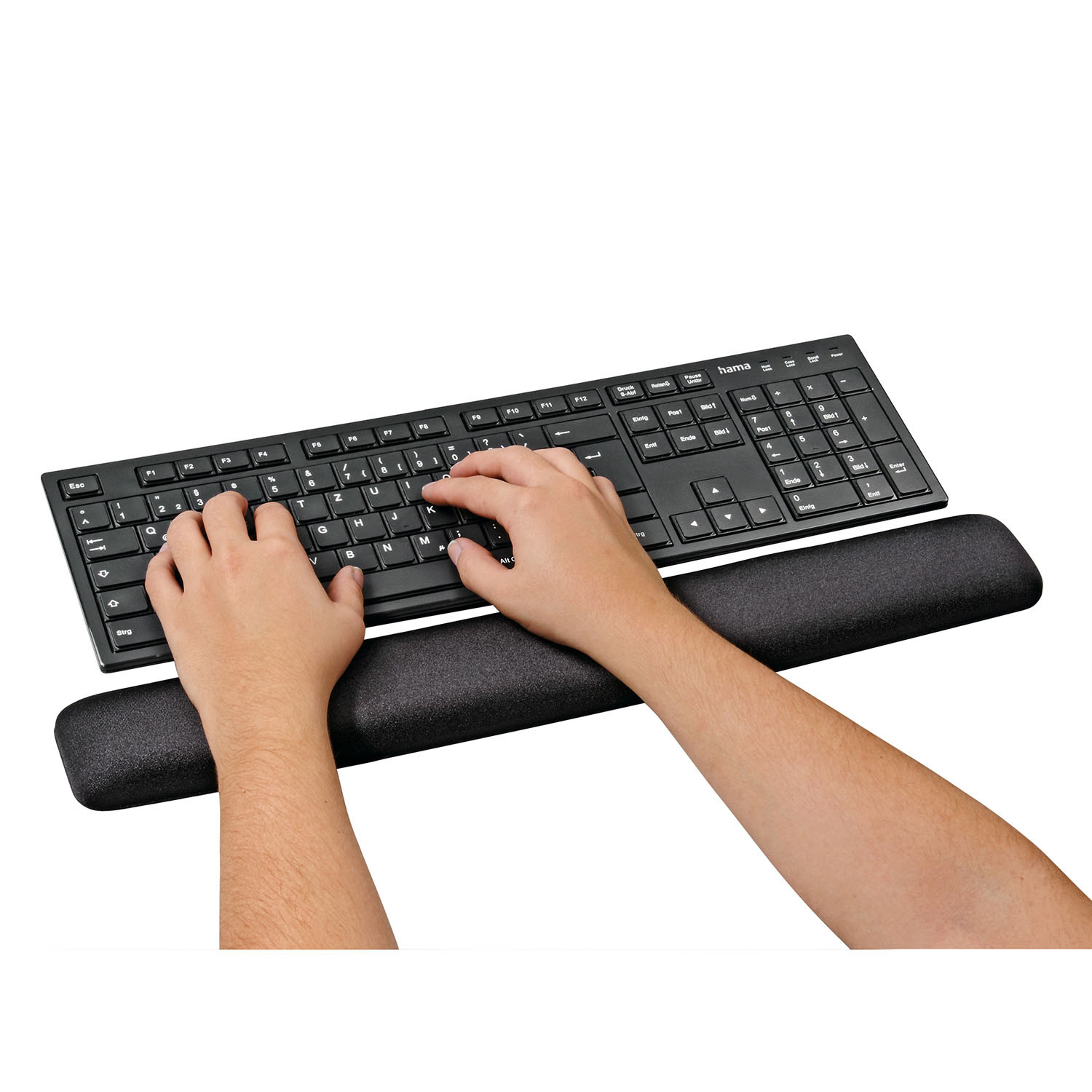 HAMA Ergo Keyboard Wrist Rest Black