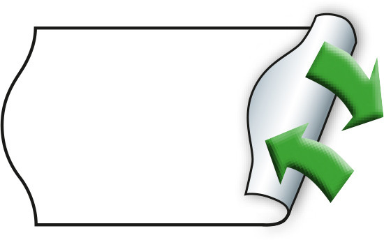 METO Etiket avtak 22x12 hvit (12rl/1000)