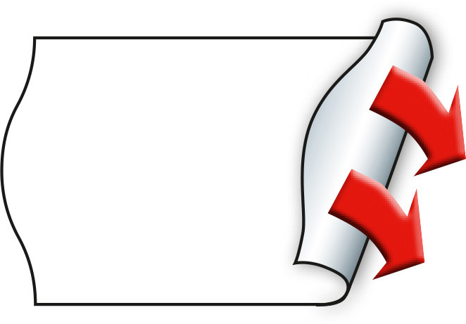 METO Etiket perm 32x19 hvit (10rl/1000)