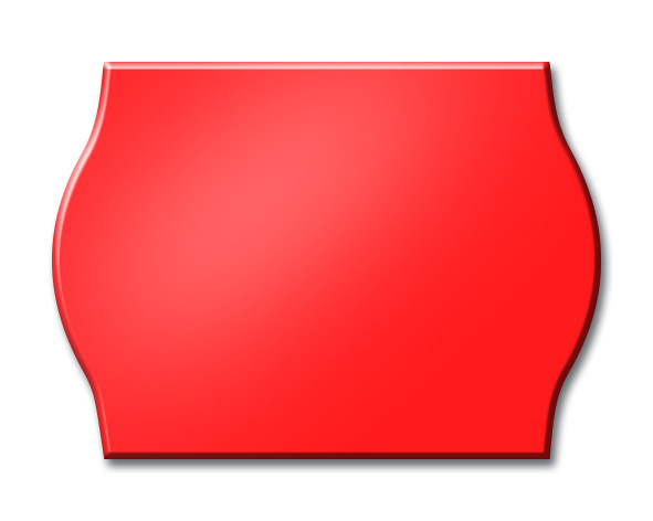 METO Etiket avtak 26x16 neonrd (6rl/1000)