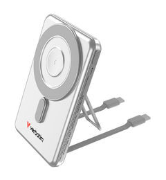 VERBATIM Charge n Go USB-C Cable Power Bank Magnet 5K Silver