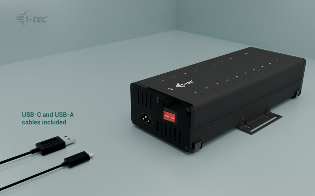 Univ charging hub 20xUSB-C 15W active w/360W power supply