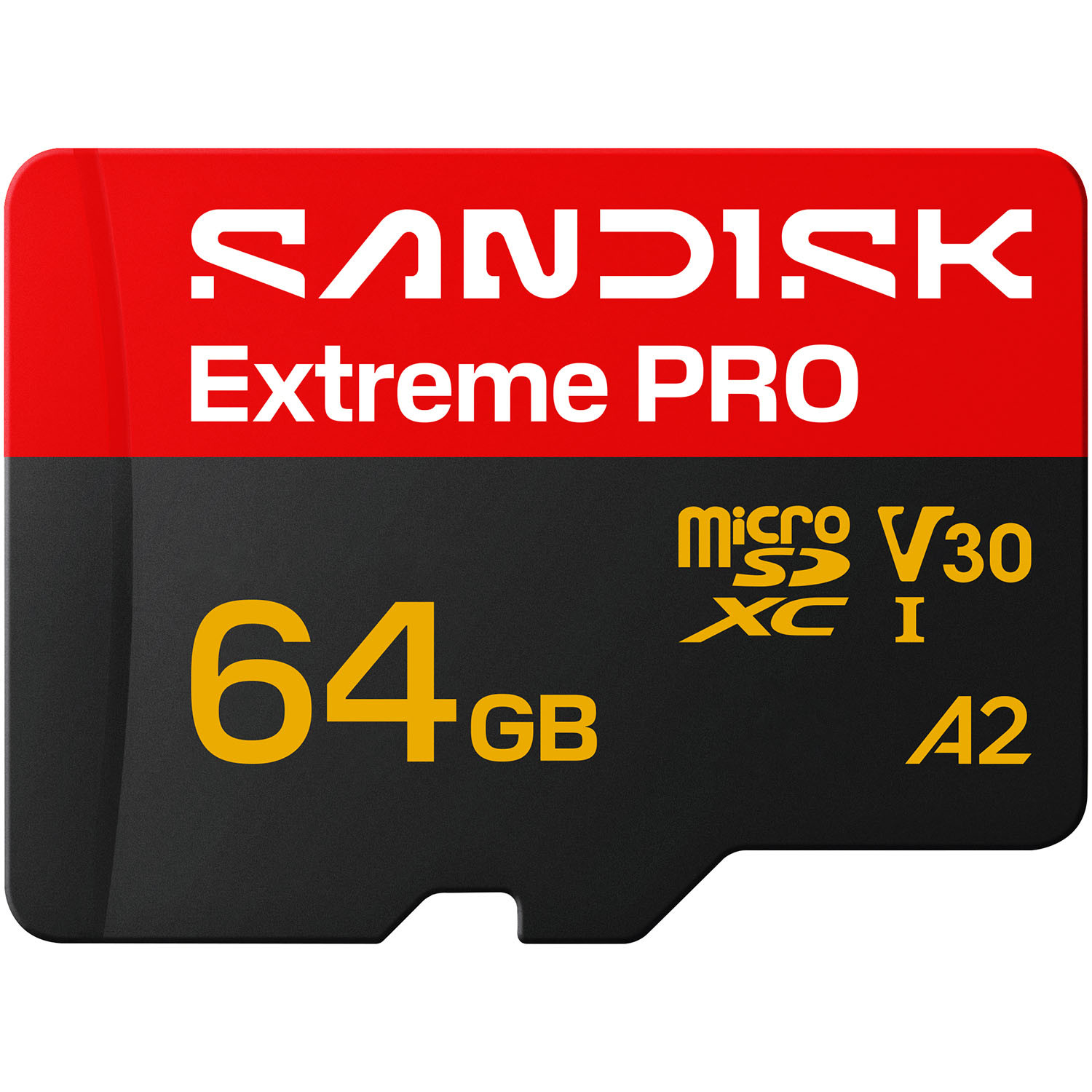 SANDISK MicroSD Extreme Pro 64GB 200/90MB/s C10 UHS U3 V30 A1 Adapter