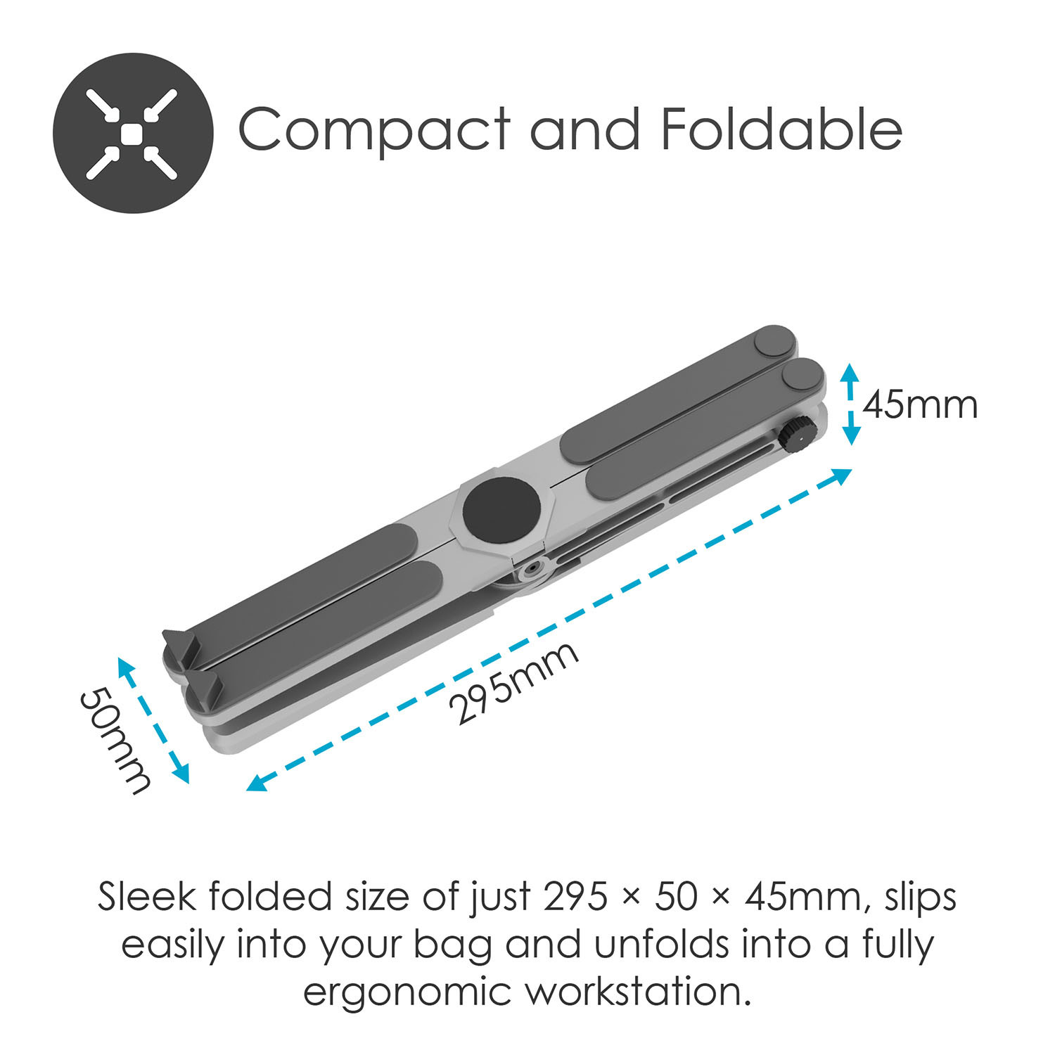 DESIRE2 X Stand Foldable laptop Riser Aluminum