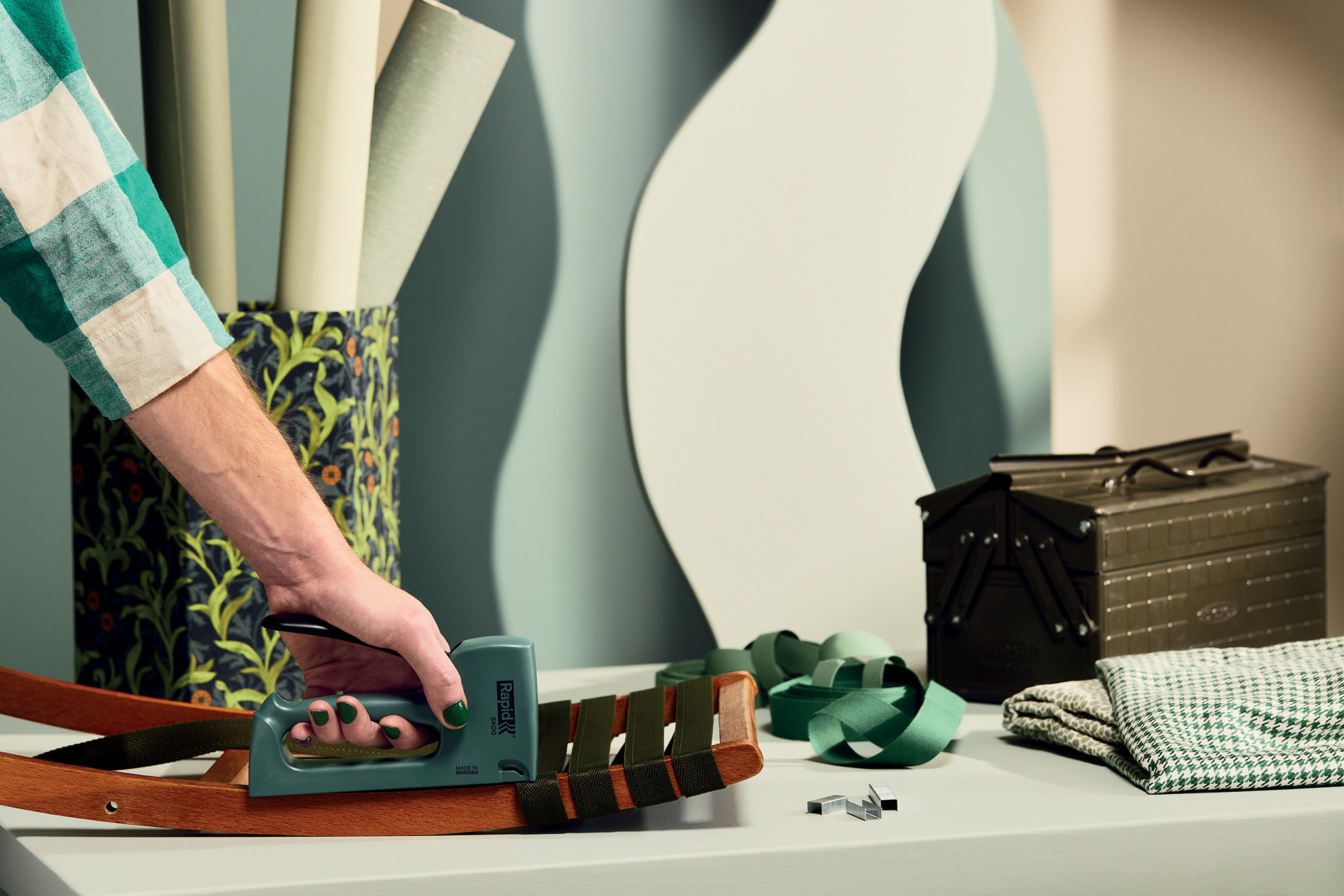 Rapid stapling gun R13 green blister