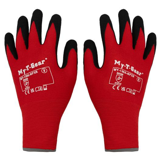 BildeHanske Mtg My-1505-Nfxr Nitril 9 Rød (12 par)