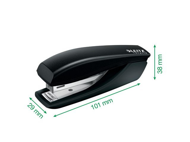 Stiftemaskin Leitz recycle 10 ark Sort