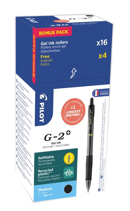 BildeGeleroller Pilot G2+ 07 Sort (20 stk)