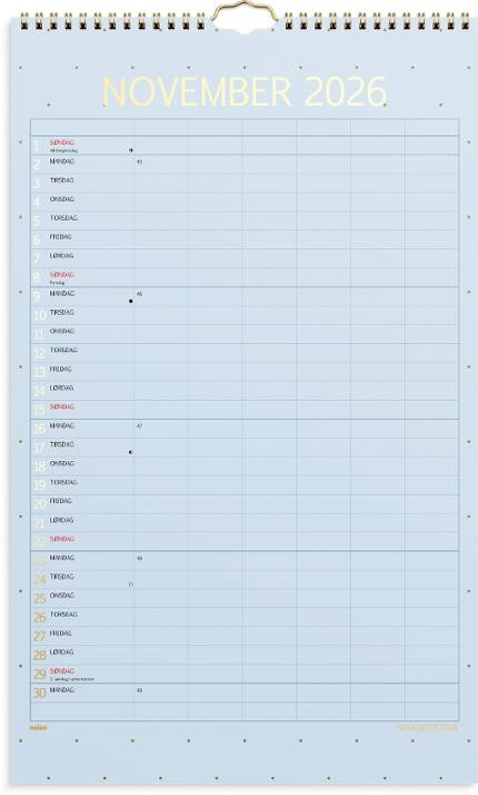 Familiekalender Grieg Color 26/27