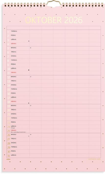 Familiekalender Grieg Color 26/27