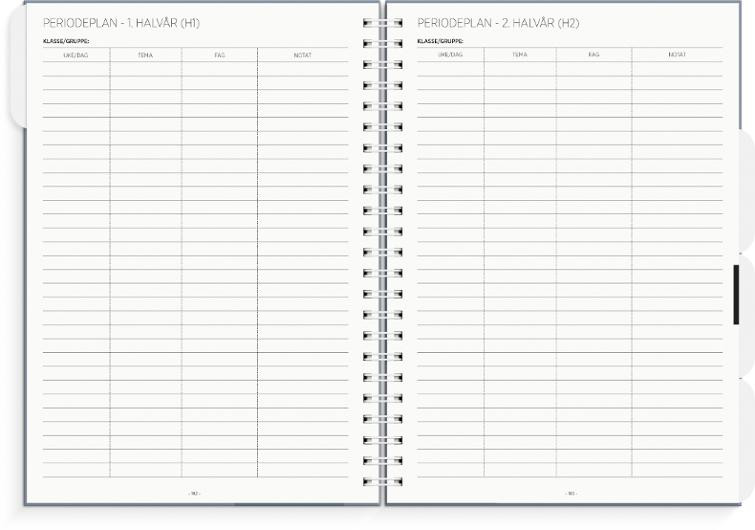 Lærerkalender A4 Vg Skole 26/27 Blå