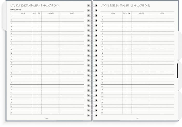 Lærerkalender A4 Vg Skole 26/27 Blå