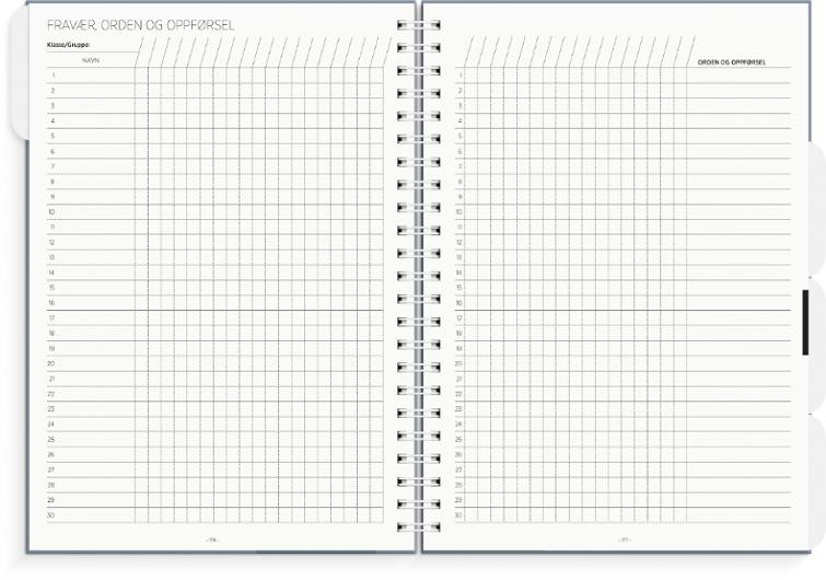 Lærerkalender A4 Vg Skole 26/27 Blå