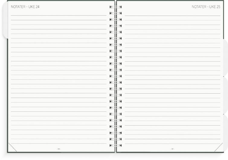 Lærerkalender A4 Gr Skole26/27 Grønn