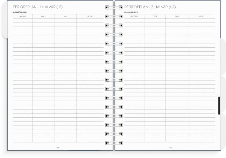 Lærerkalender A5 Vg Skole 26/27 Blå