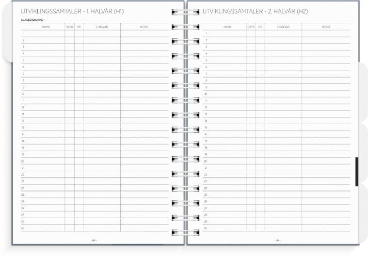 Lærerkalender A5 Vg Skole 26/27 Blå