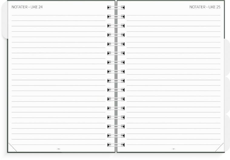 Lærerkalender A5 Gr Skole 26/27 Grønn