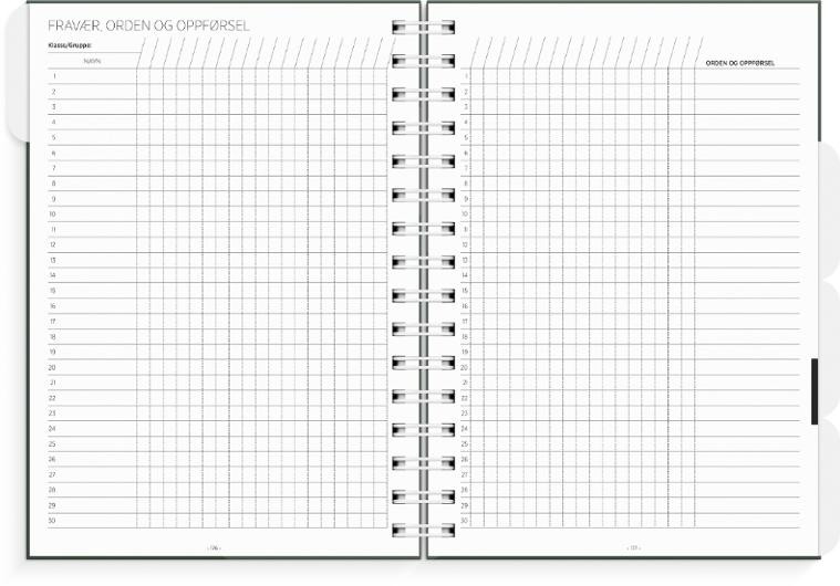 Lærerkalender A5 Gr Skole 26/27 Grønn