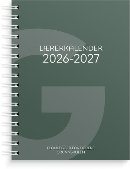 BildeLærerkalender A5 Gr Skole 26/27 Grønn
