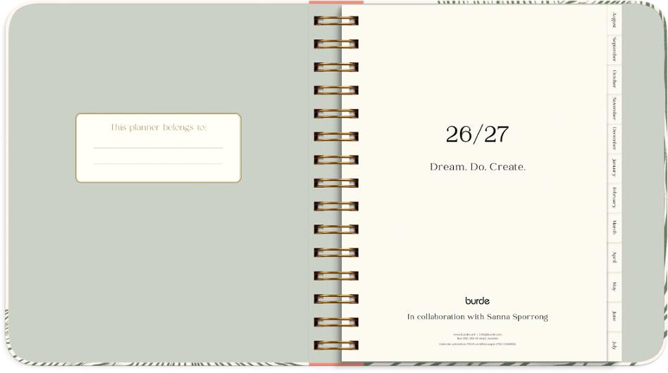 Life Planner Decor Green Flow 26/27