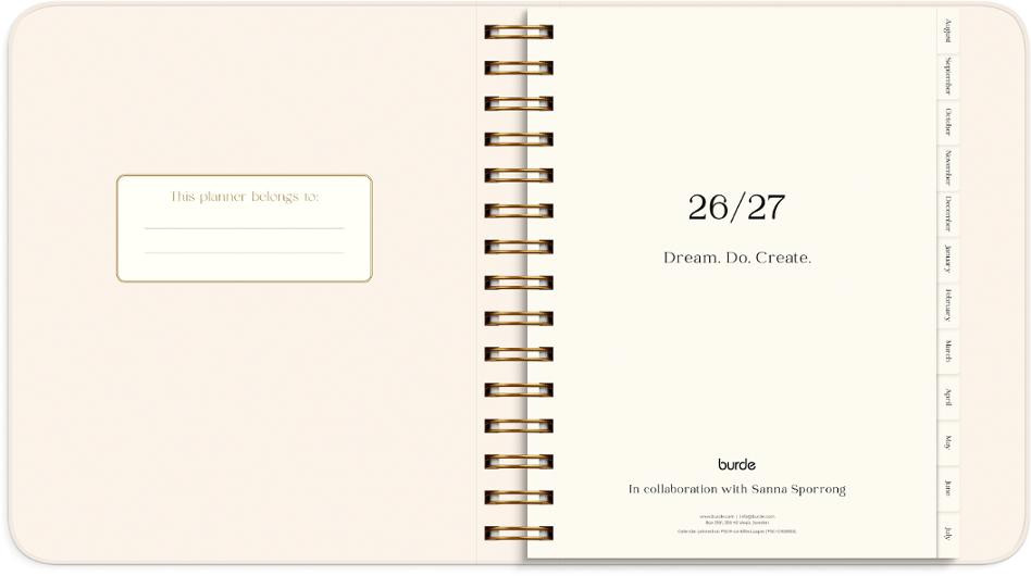 Life Planner Pastel Flowers 26/27