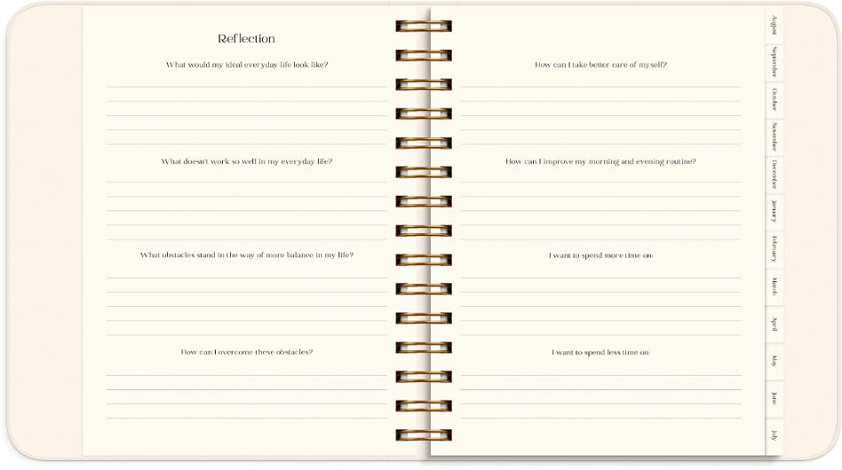 Life Planner Pastel Flowers 26/27