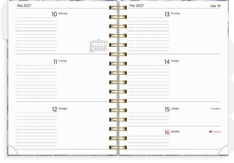 Organizer Og Notes Grieg A5 26/27 Flower