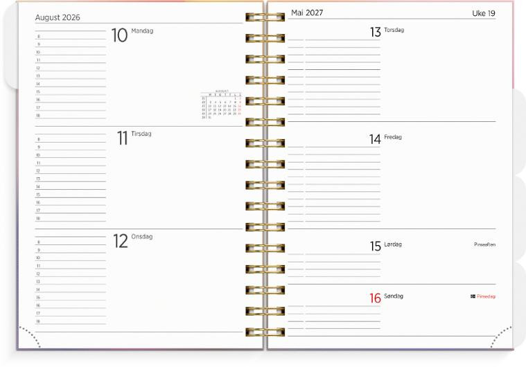 Organizer Og Notes Grieg A5 26/27 Smooth