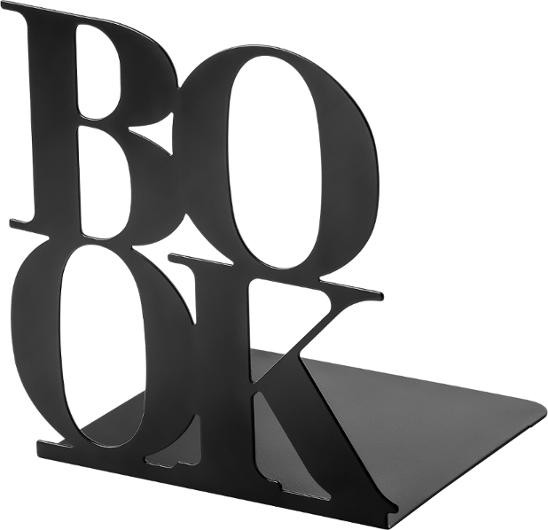 BildeBokstøtte Burde Book Sort (2 stk)