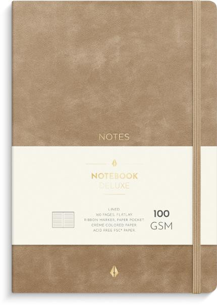 BildeNotatbok Burde Deluxe A5 Smooth Beige