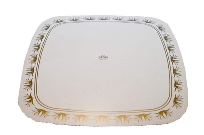 BildeKakebrett 21,5X21,5Cm Gulldekor (500 stk)