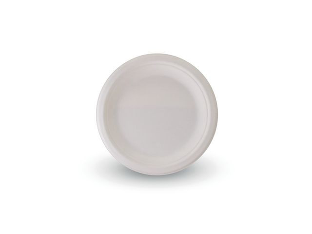 BildeTallerken Bagasse 17Cm Hvit (50 stk/pk, 20 pakker)