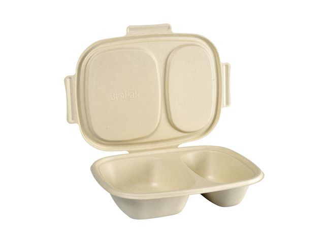 BildeVarmmatboks Duni 2R 900Ml Bagasse (50 stk/pk, 3 pakker)