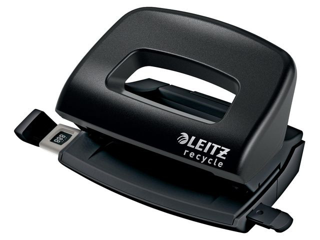 BildeHullemaskin Leitz recycle 2h/10 ark Sort