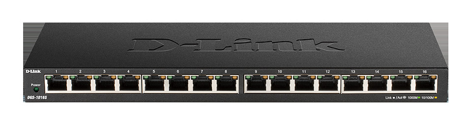 D-LINK 16-Port 10/100/1000Mbps Unmanaged Gigabit Ethernet Sw