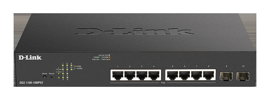 BildeD-LINK 10-Port PoE+ Gigabit Smart Managed Switch