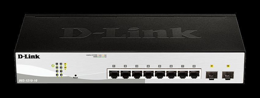 BildeD-LINK 10-Port Gigabit Smart Switch with 2 SFP ports