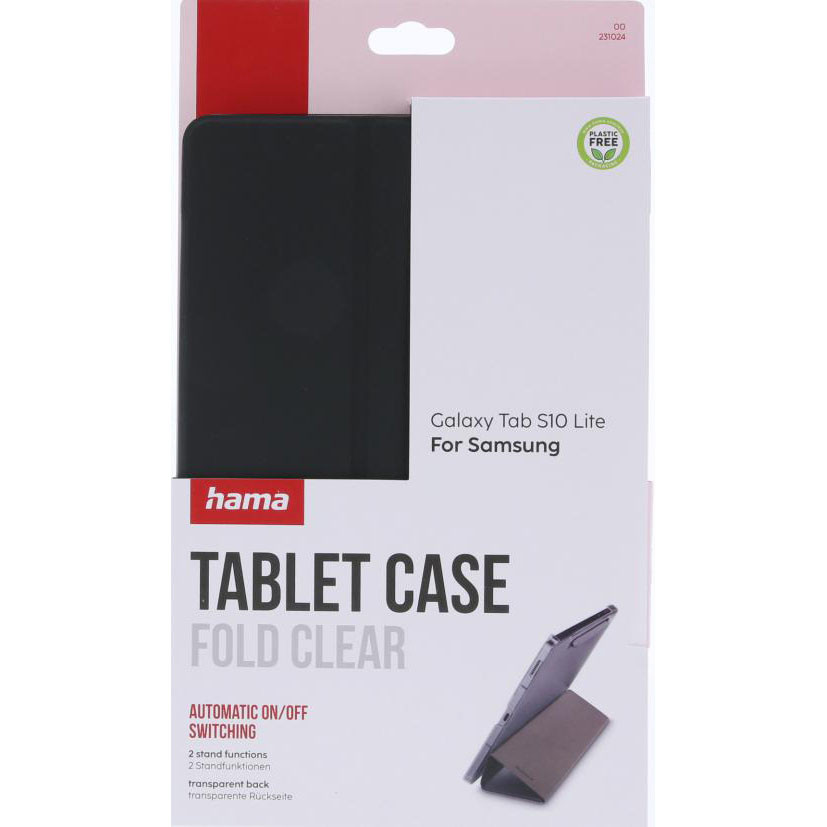 HAMA"Fold Clear" Tablet Case Samsung Galaxy Tab S10 Lite 10.9" Black/Transp