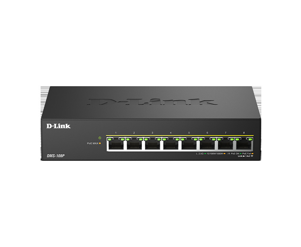 BildeD-LINK 8-Port 2.5G Multi-Gigabit PoE++ Unmanaged Switch