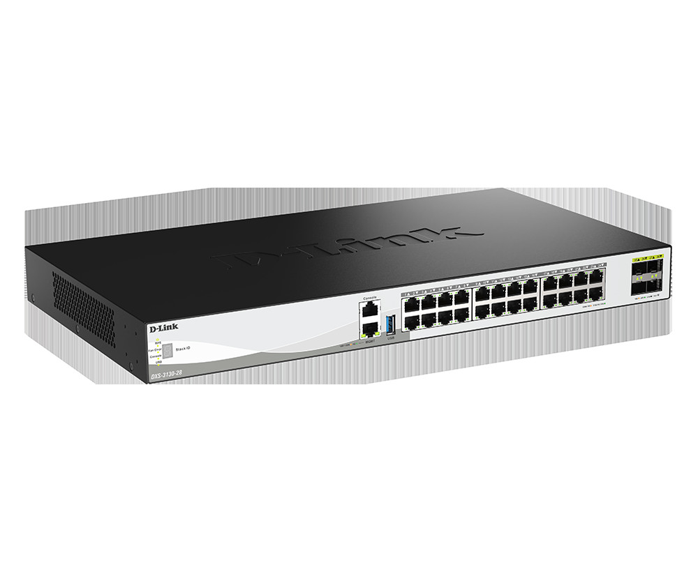 D-LINK 28-Port 10G Multi-Gigabit Layer 3 Stackable Managed S