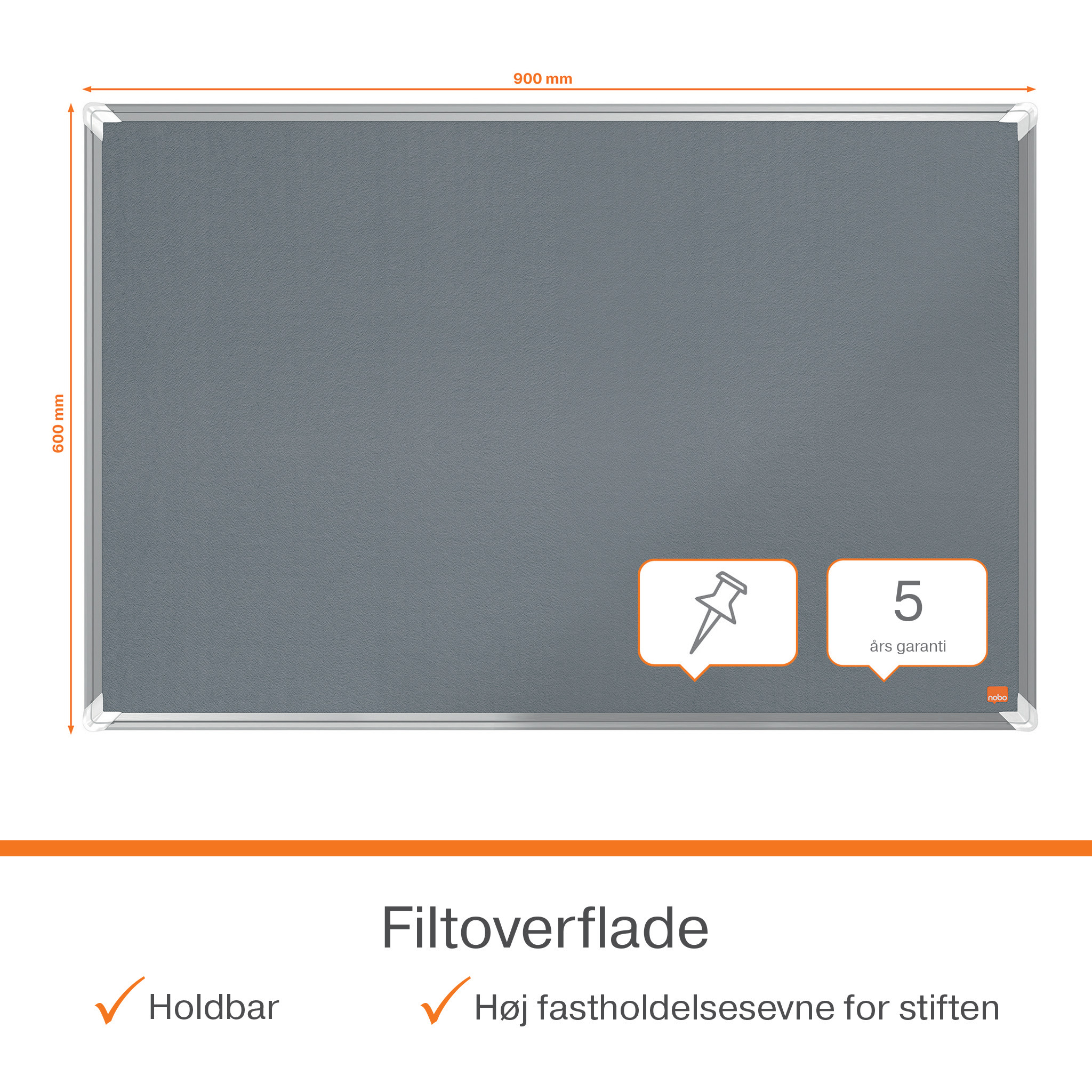 NOBO Filttavle Premium Plus ECO 90x60 gr