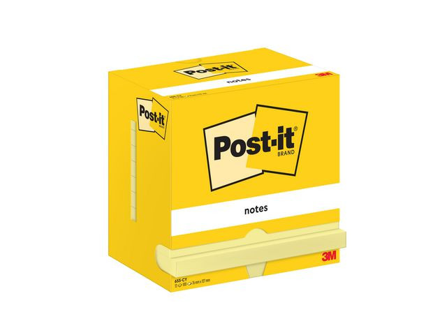 BildePost-it Klistrelapper 76x127 gul (12)