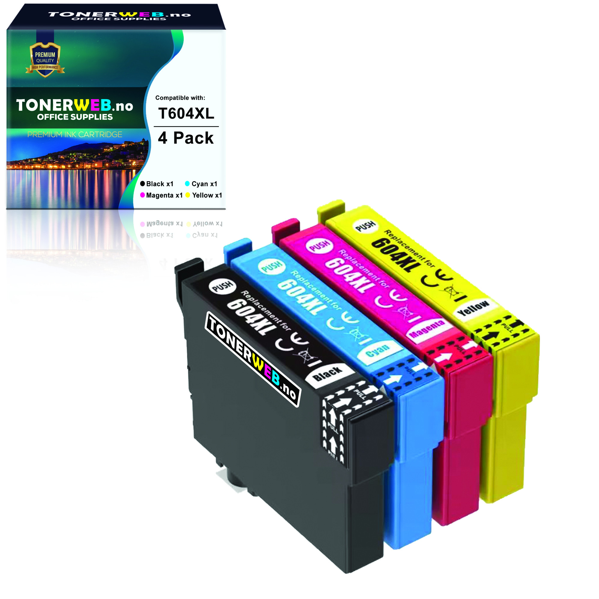 BildeT604XL Multipack 4-farge Erstatter