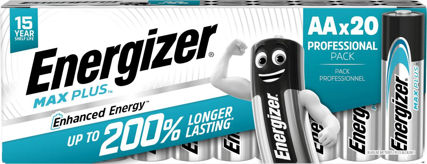 Energizer Batterier Max Plus AA/E91 (20-pk)