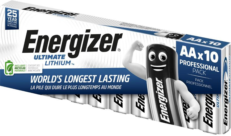 Energizer Lithium AA/L91 Batterier (10-pk)