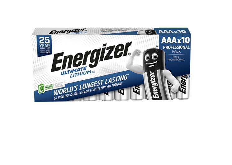 Batteri Energizer U.lithium Aaa/L92 (10 stk)