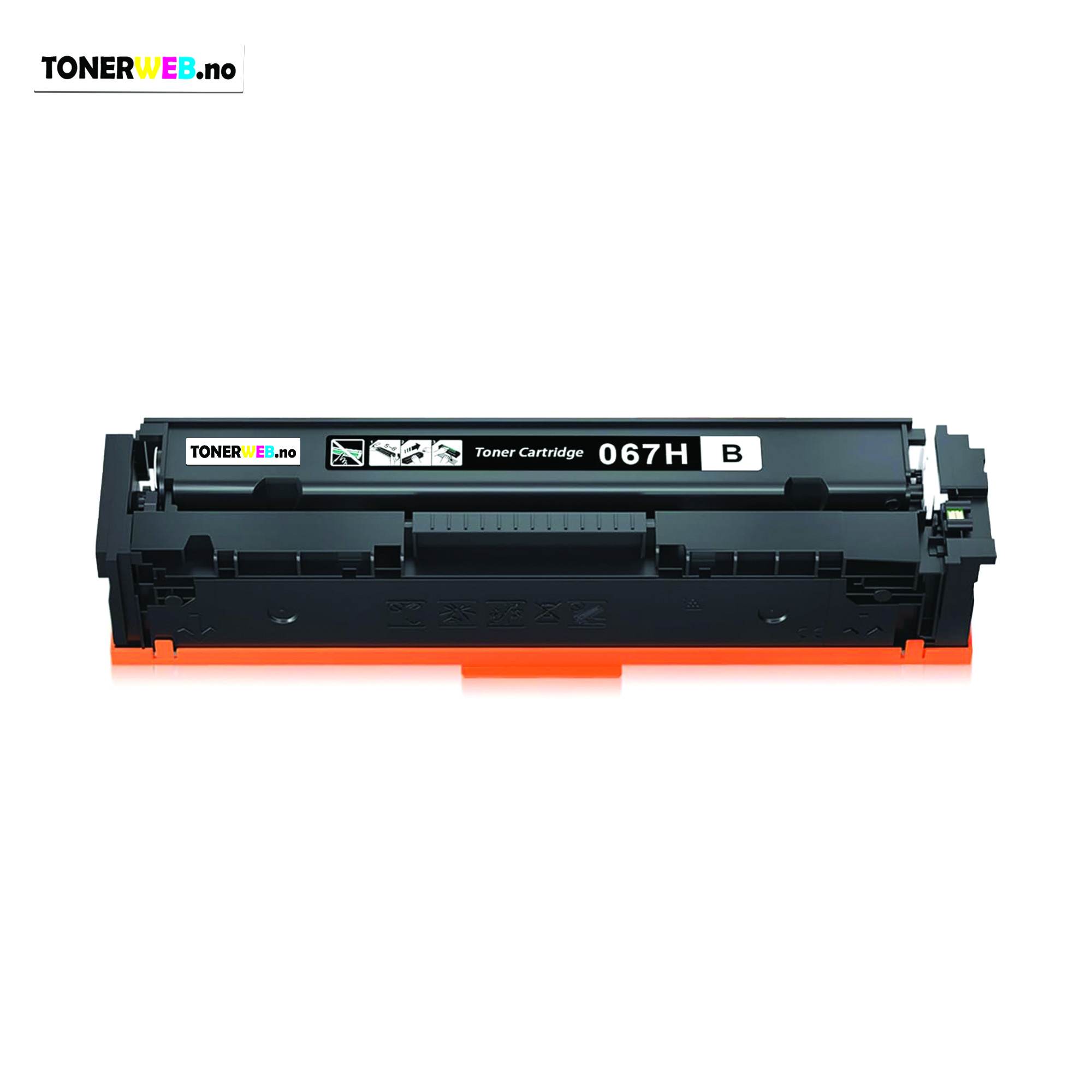 Tonerkassett. erstatter Canon 067 High Black 3.13k