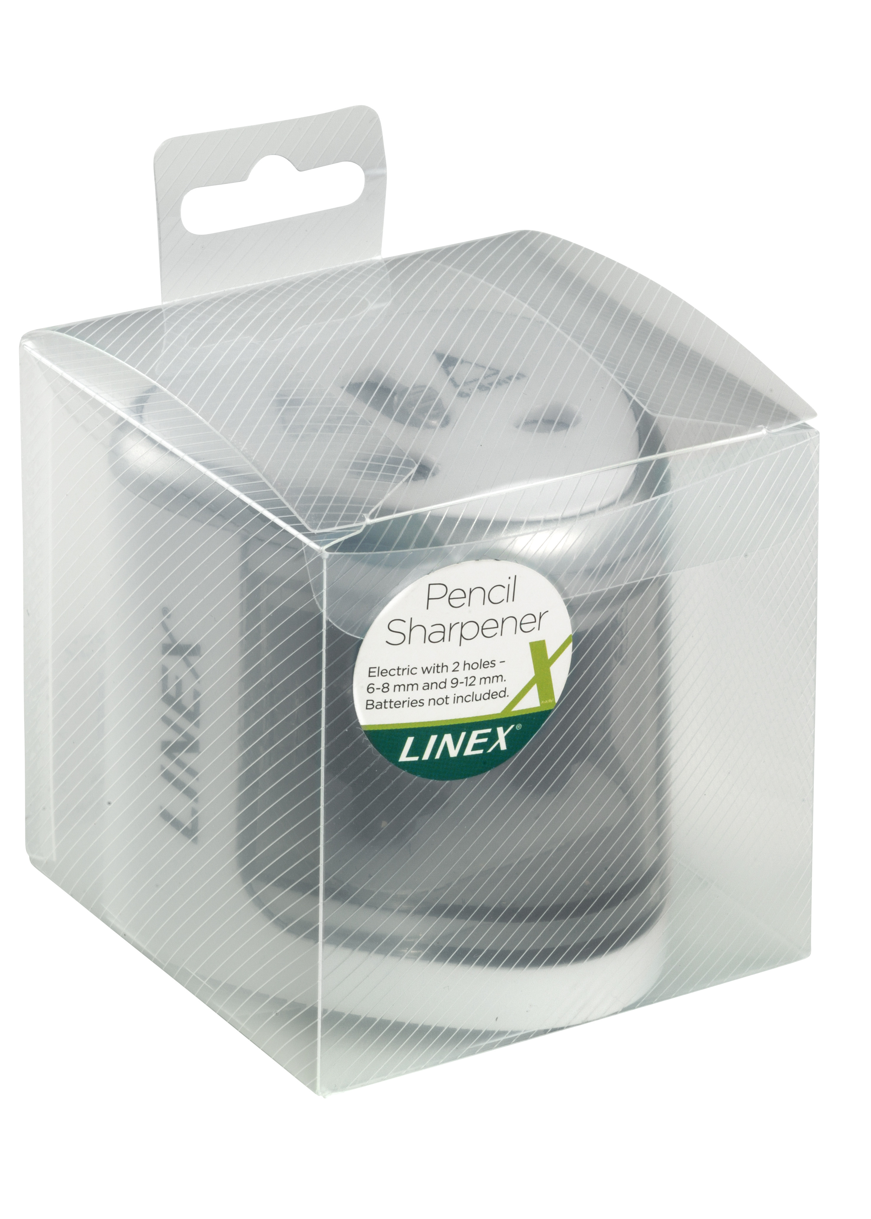 Linex Blyantspisser dobbel Batteri Hvit